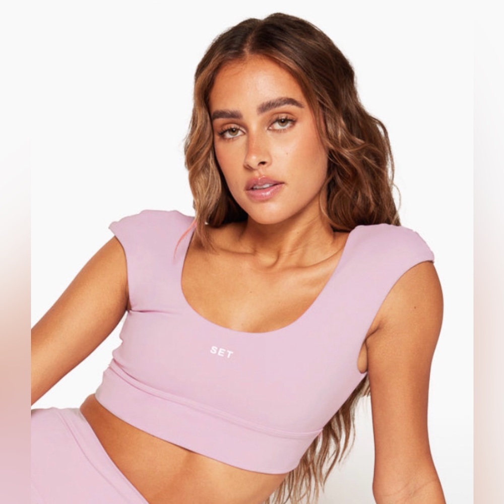 Set Active Luxforme Cap Sleeve Bra Women's Size XL Yoga Gym